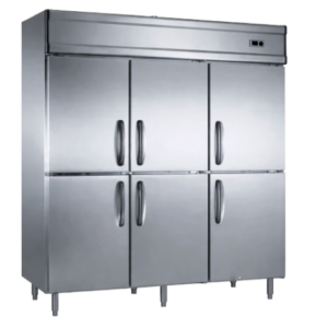 6 Door SS 304 Vertical Refrigerator
